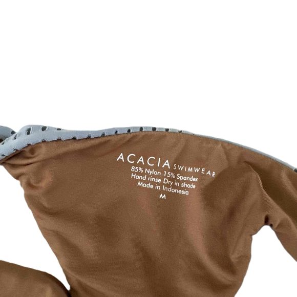 ACACIA SWIMWEAR Mesh Hookipa Thong light Blue Bikini Bottom M Medium - Picture 3 of 4